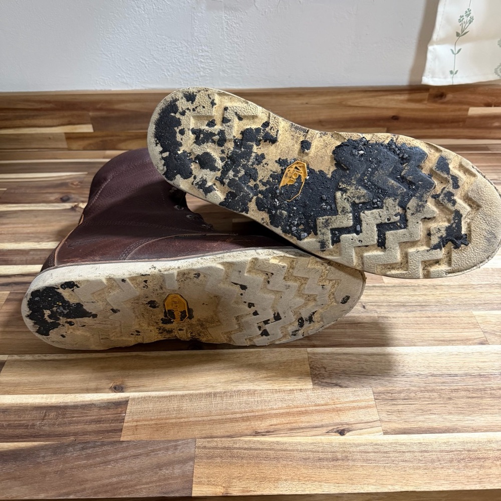 Chippewa Brown Moc Toe Leather Work Boots - Picture 8 of 8